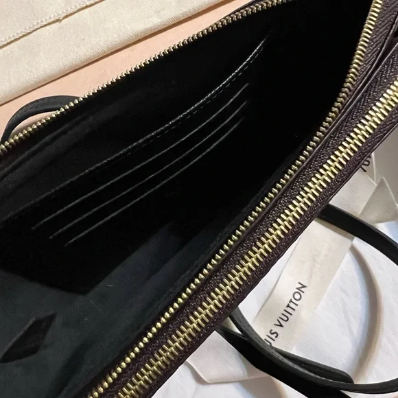NEW** Louis Vuitton Double Zip Monogram Crossbody Pouchette - Picture 8 of 17